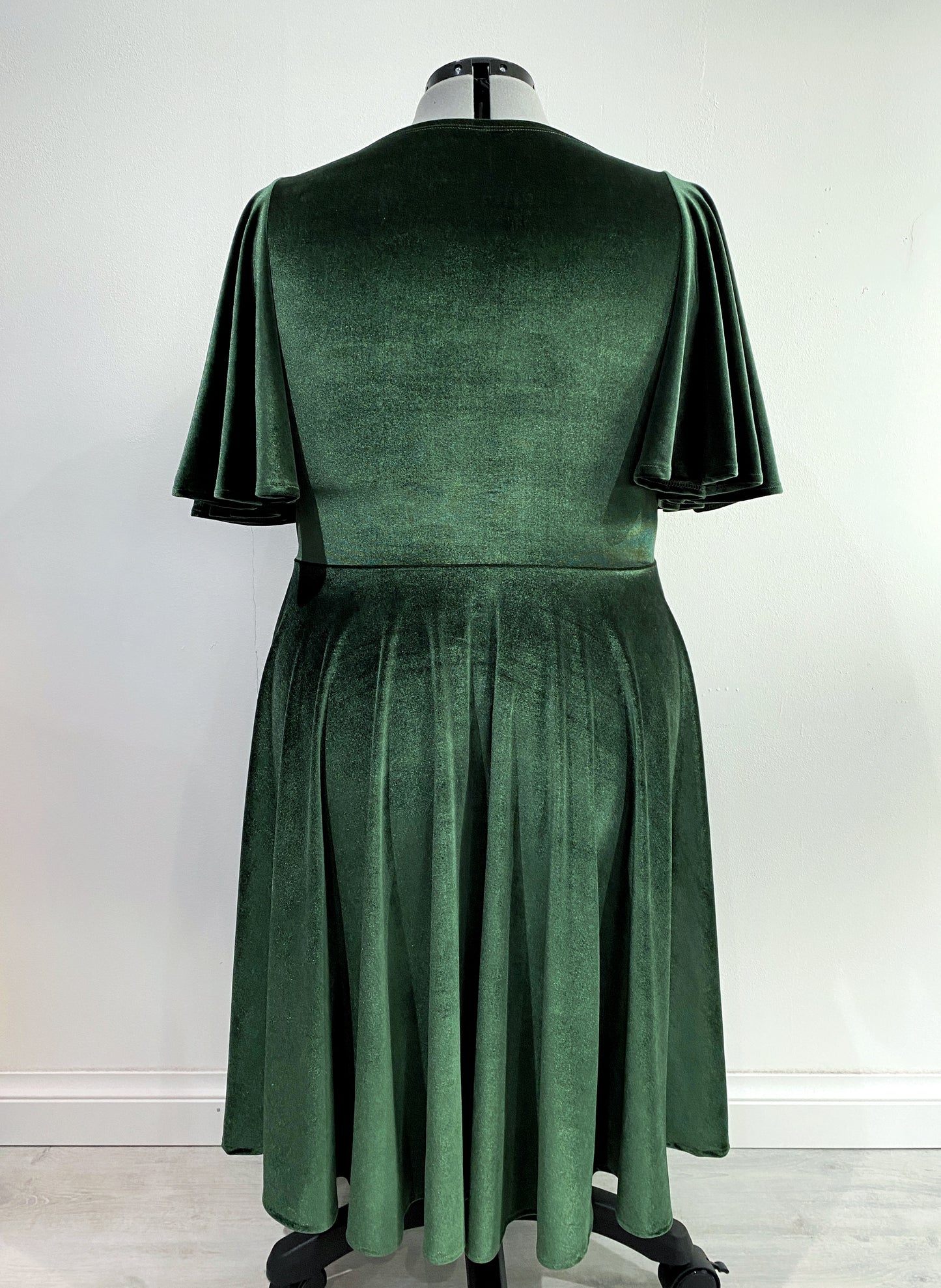 Green Velvet Dress