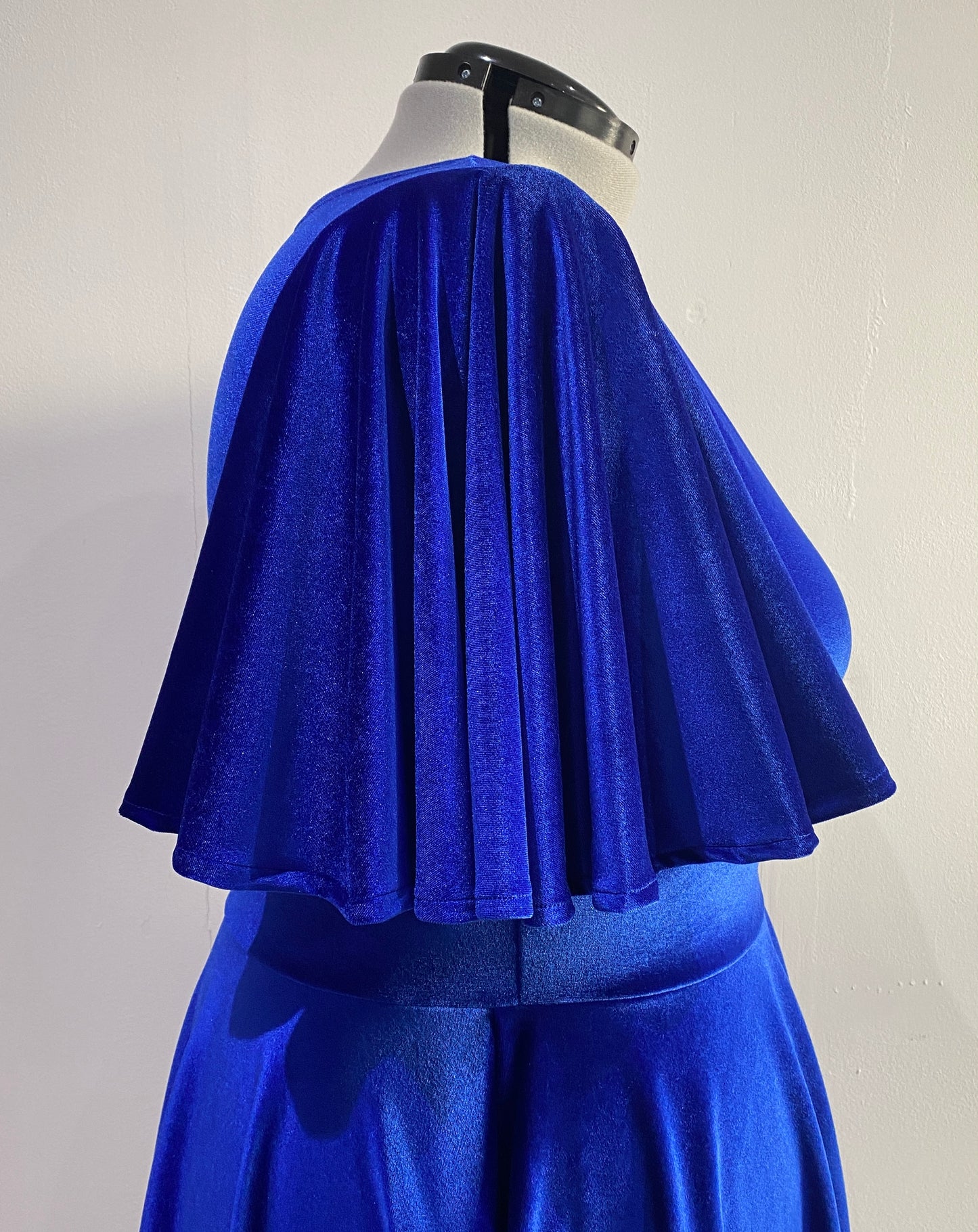Blue Velvet Dress