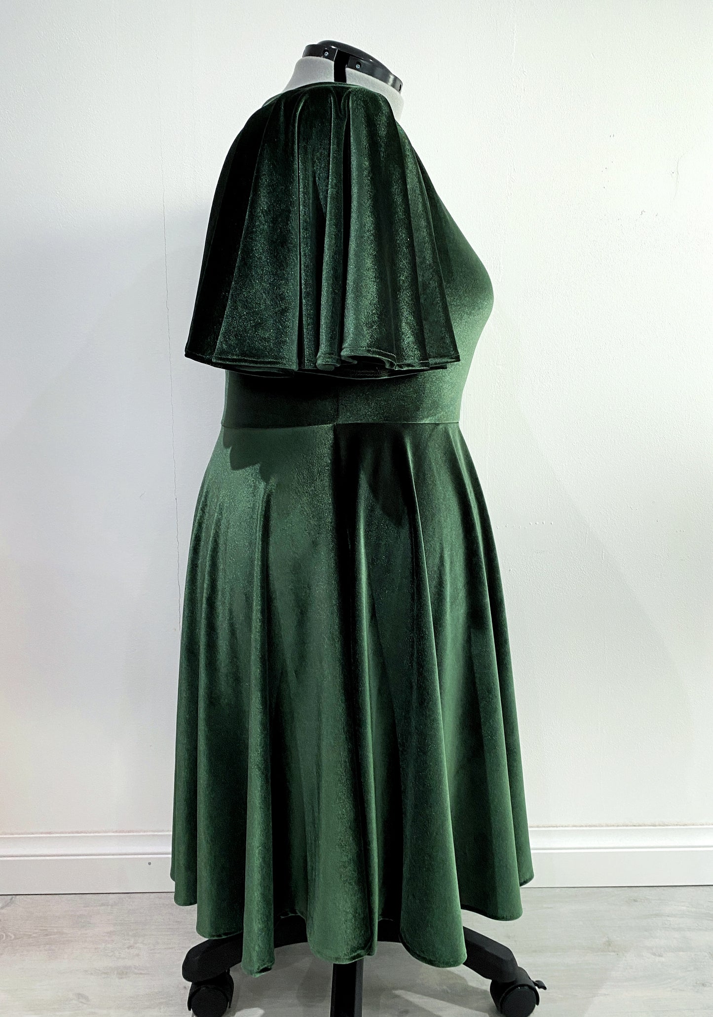 Green Velvet Dress