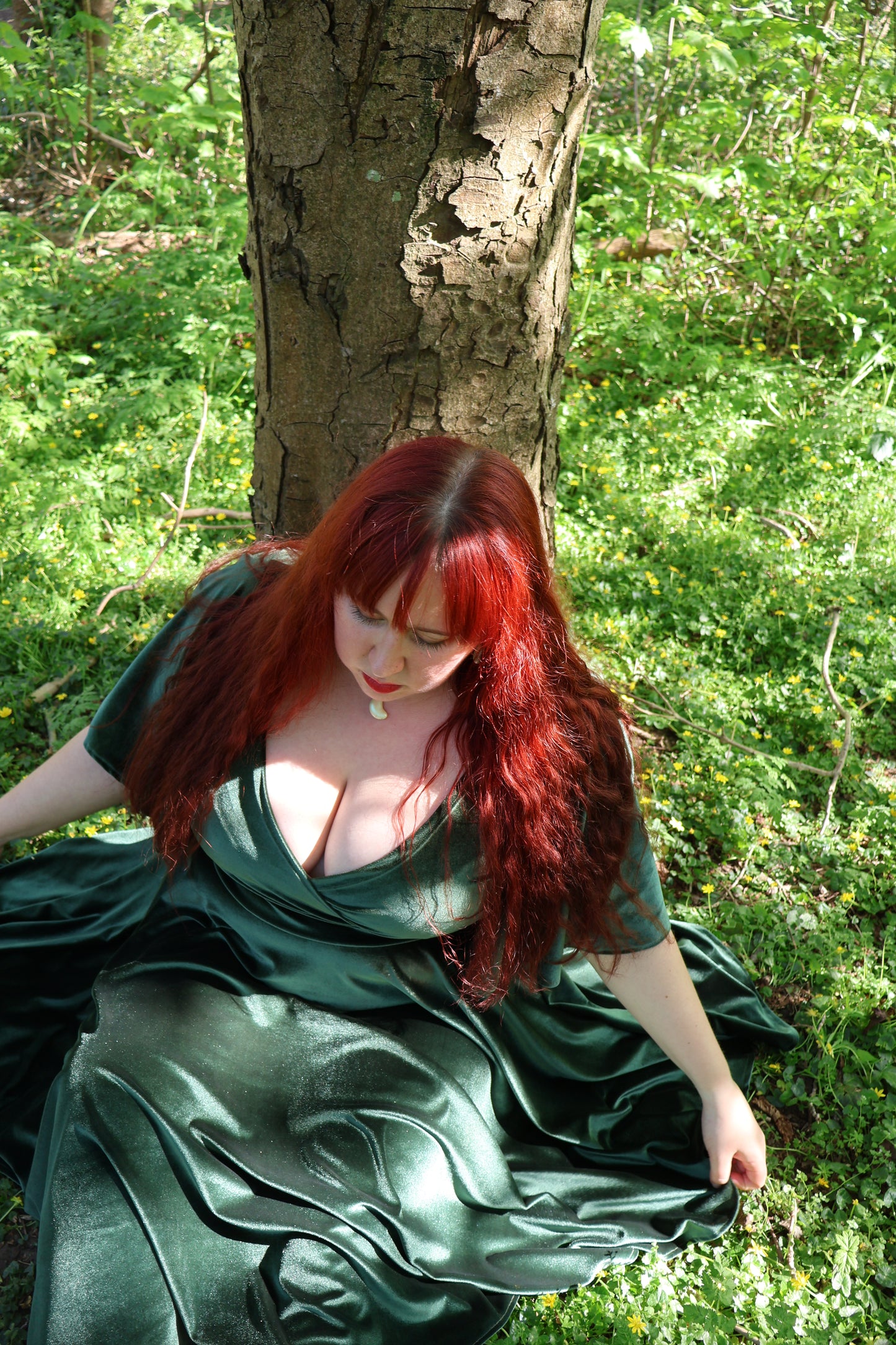 Green Velvet Dress