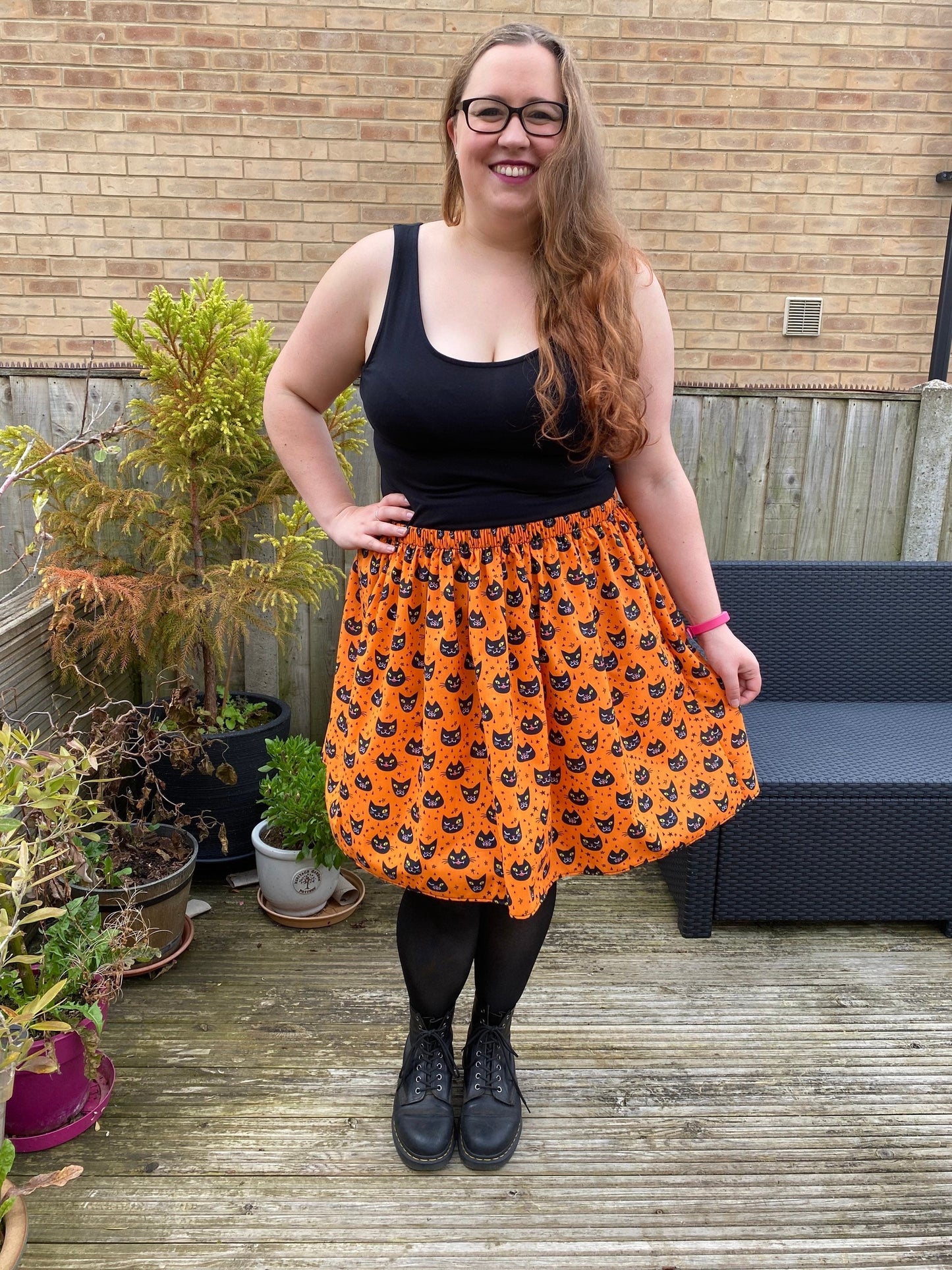 Halloween Cat Skirt