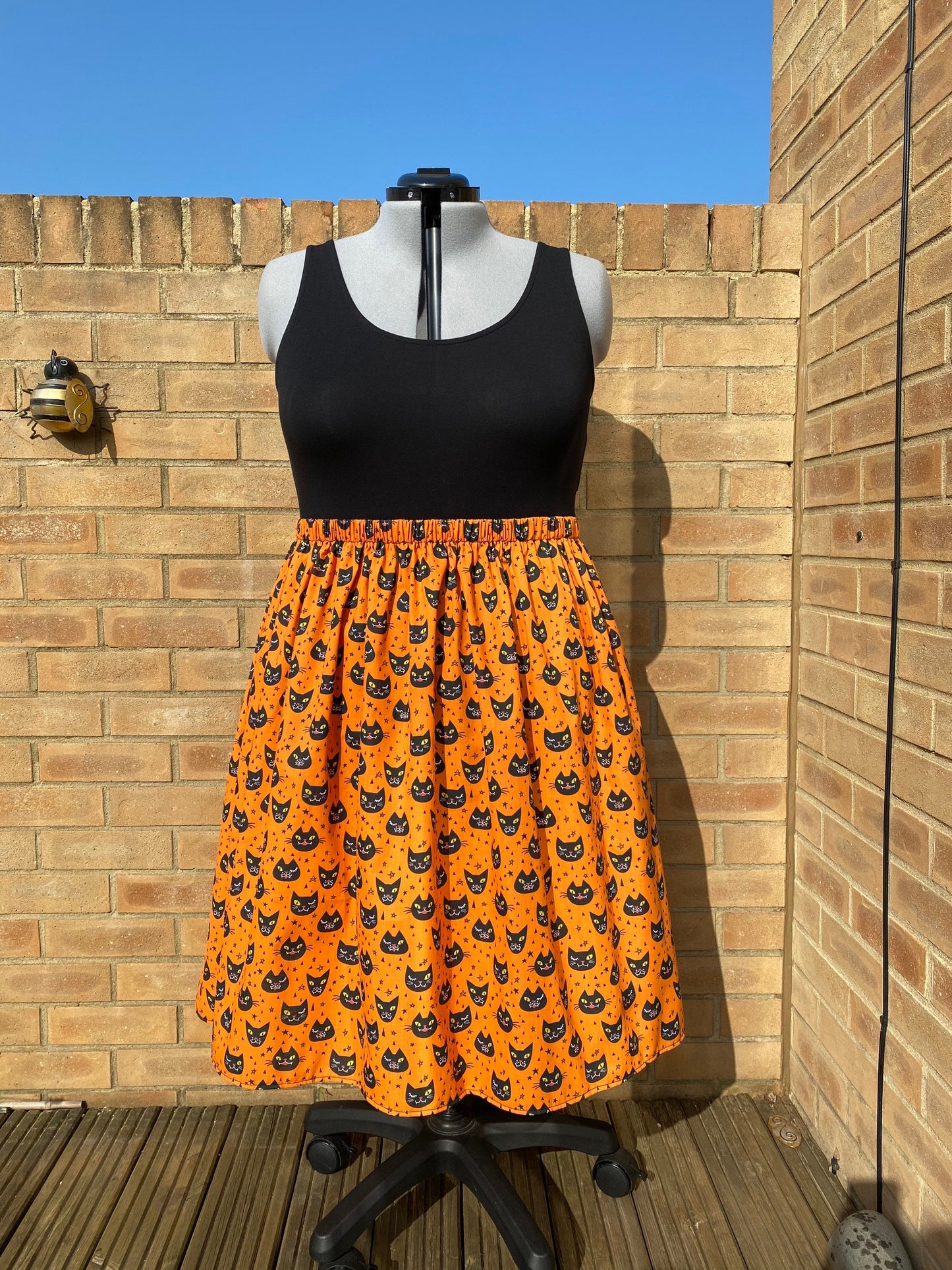 Halloween Cat Midi Skirt