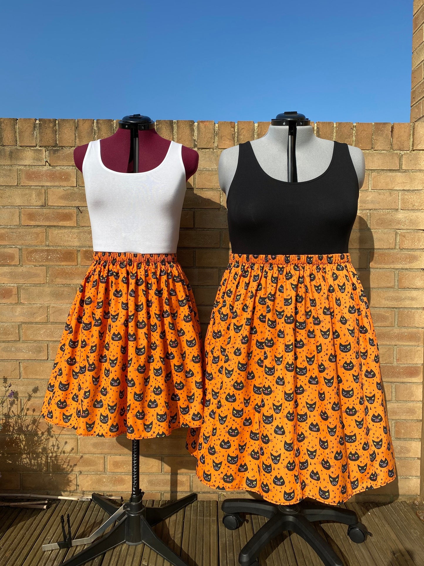 Halloween Cat Skirt