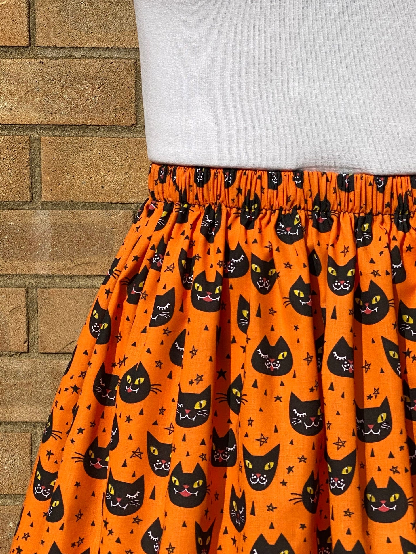 Halloween Cat Skirt