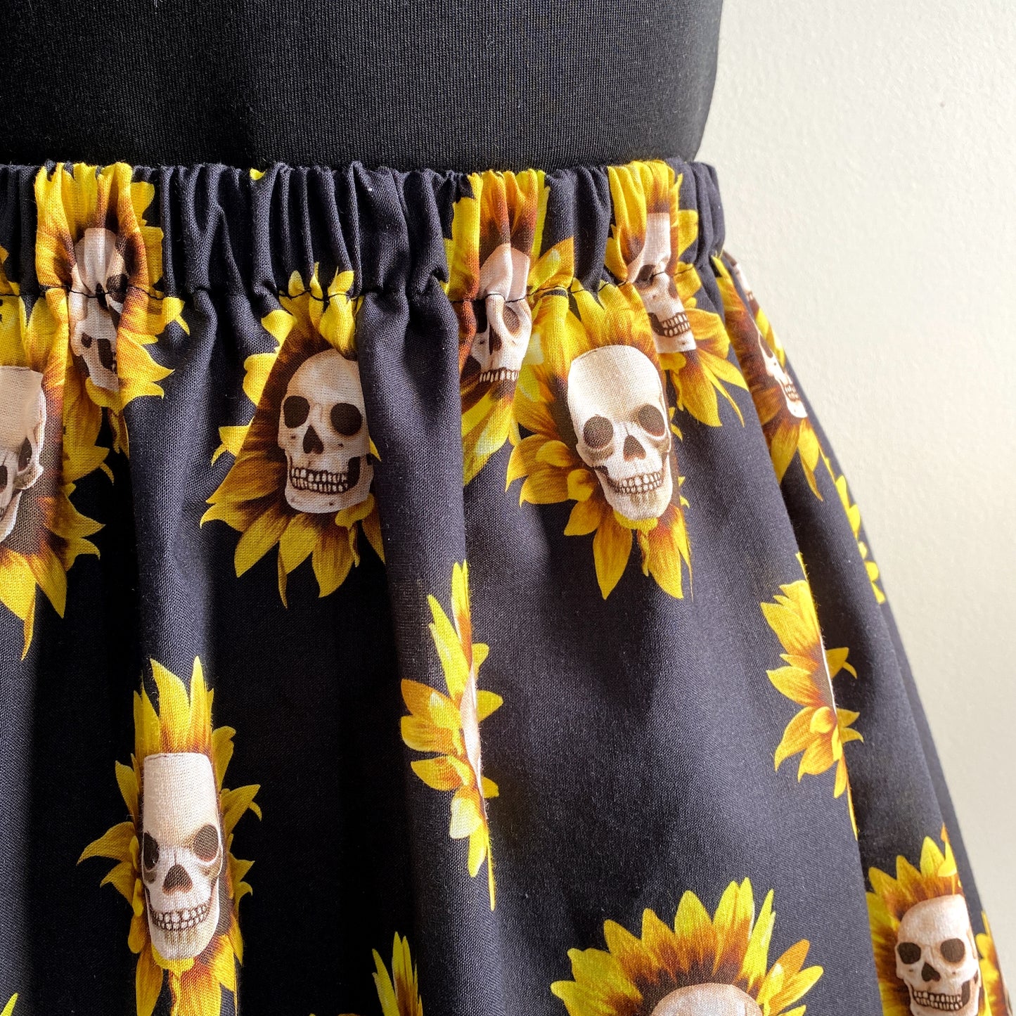 Skullflower Midi Skirt