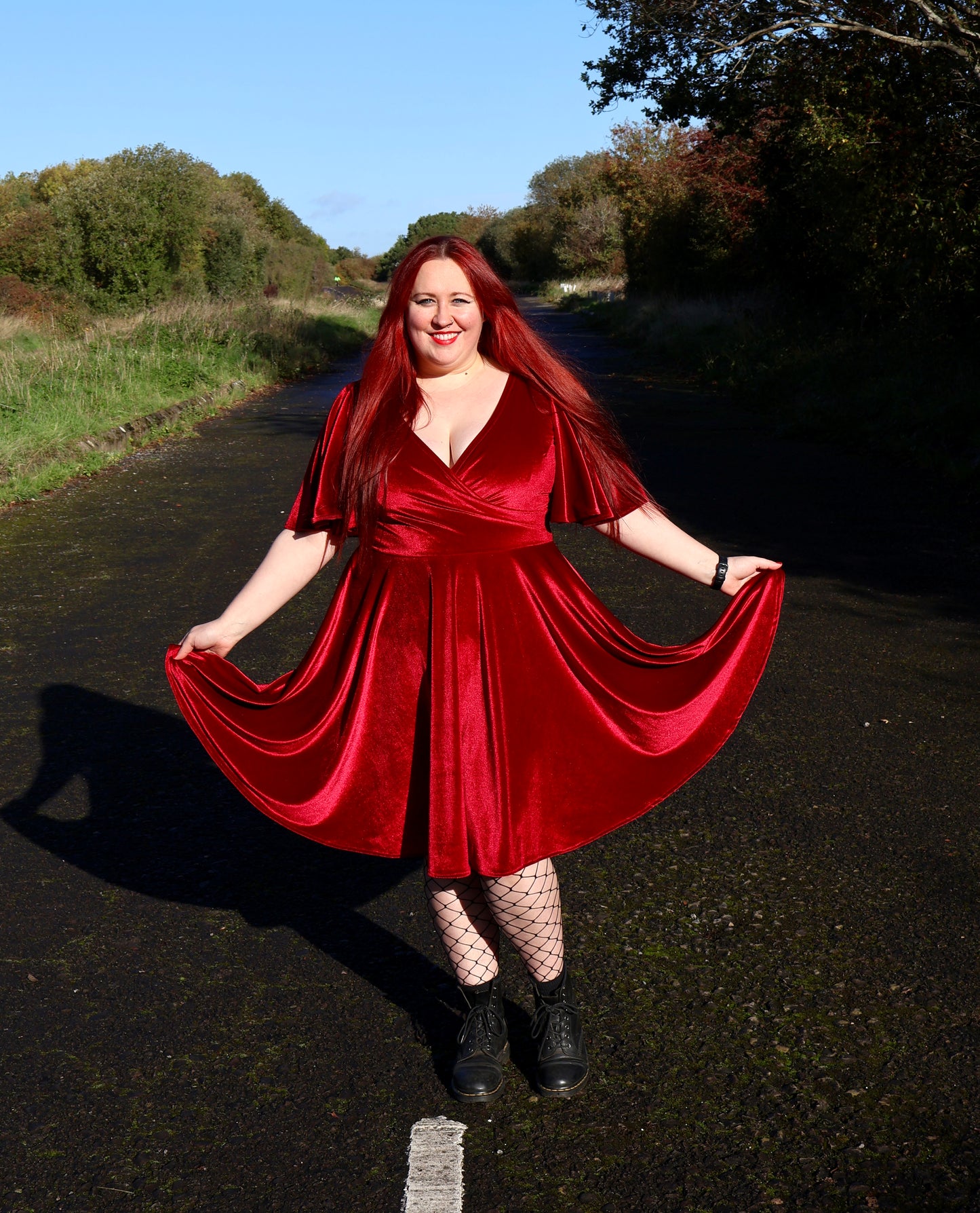 Red Velvet Dress