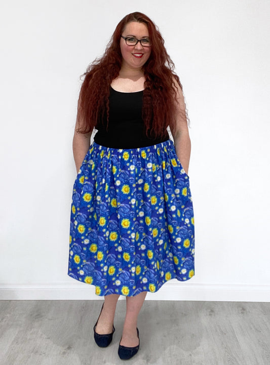 Starry Night Midi Skirt