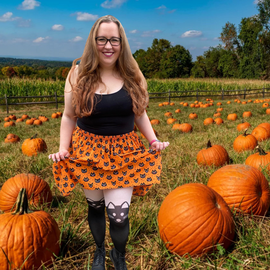 Halloween Cat Skirt